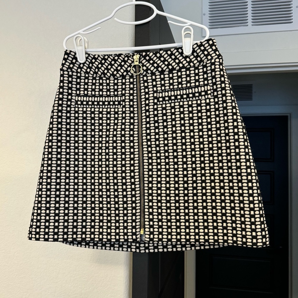Express Mini Skirt with Gold Zipper